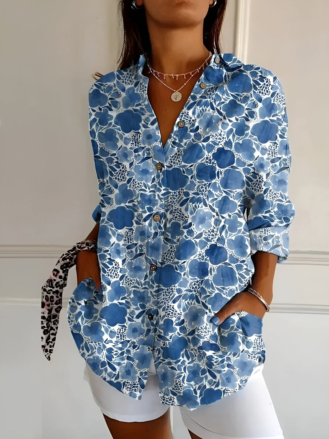 Haven Blouse Women Chic – Elegant Long Sleeve Blouse for Daily or Office Wear