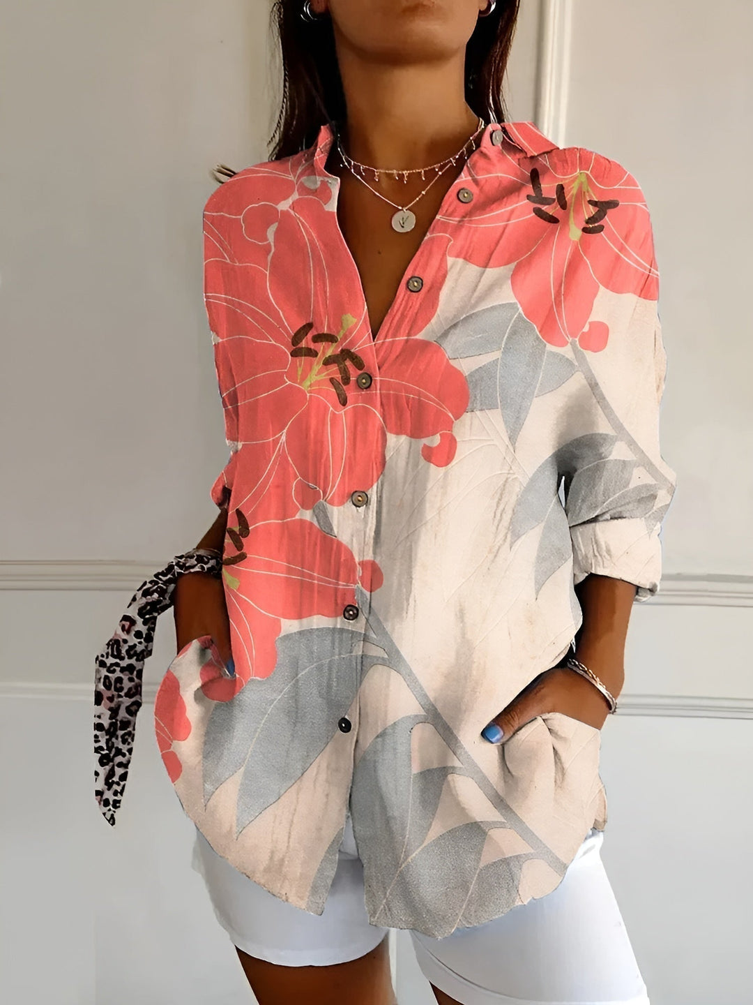 Haven Blouse for Women – Elegant Long Sleeve Blouse for Daily Wear or Office