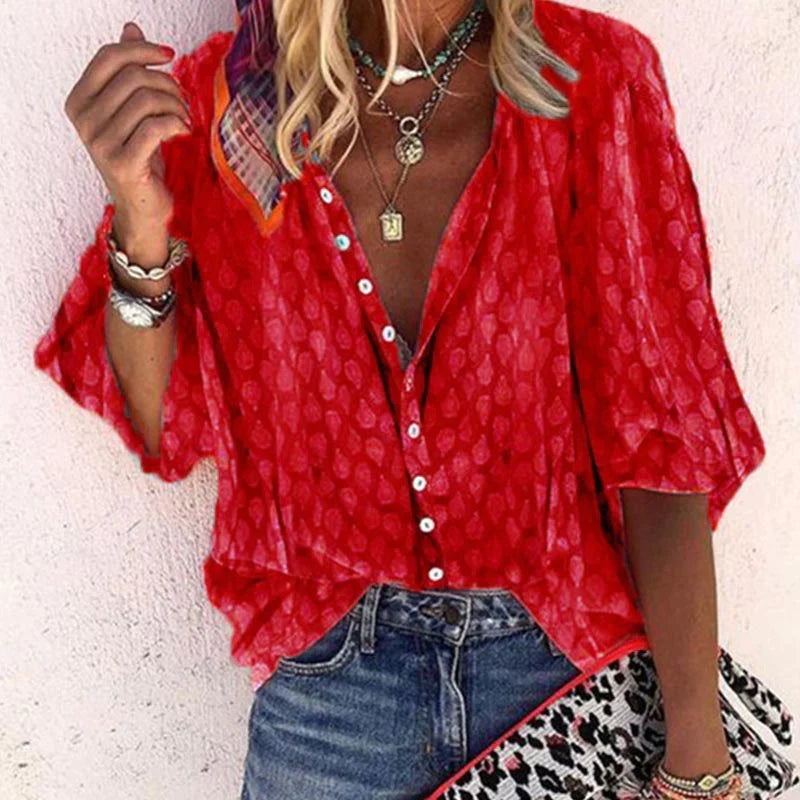 Women's Summer Blouse Billie – Light & Breathable Shirt with Elegant Cut for Hot Days